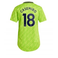 Manchester United Casemiro #18 Tredjedrakt Kvinner 2022-23 Kortermet
